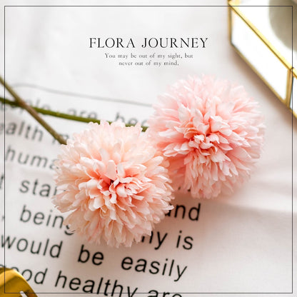 BUNGA POMPOM DANDELION ARTIFICIAL BUNGA POMPOM PLASTIK BAHAN DEKORASI BUKET PERNIKAHAN