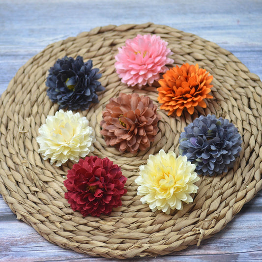 KTM06 SAIKAI Diameter 10cm Kepala Kuntum Dahlia Putik Kuntuman bunga hias plastik gerbera aster krisan dahlia kain hiasan dekor dekorasi pesta pernikahan wedding seserahan hantaran mahar ruangan kamar tidur