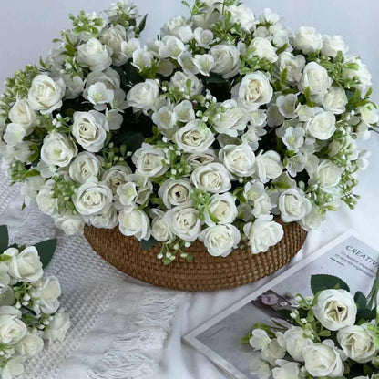 Bouquet bunga BKT 766 LIULIU Mawar Artifisial Dekorasi Hiasan Seserahan Buket Palsu