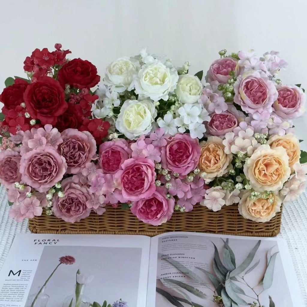 Bouquet bunga BKT 761 BOTARO Mawar Artifisial Dekorasi Hiasan Seserahan Buket Palsu