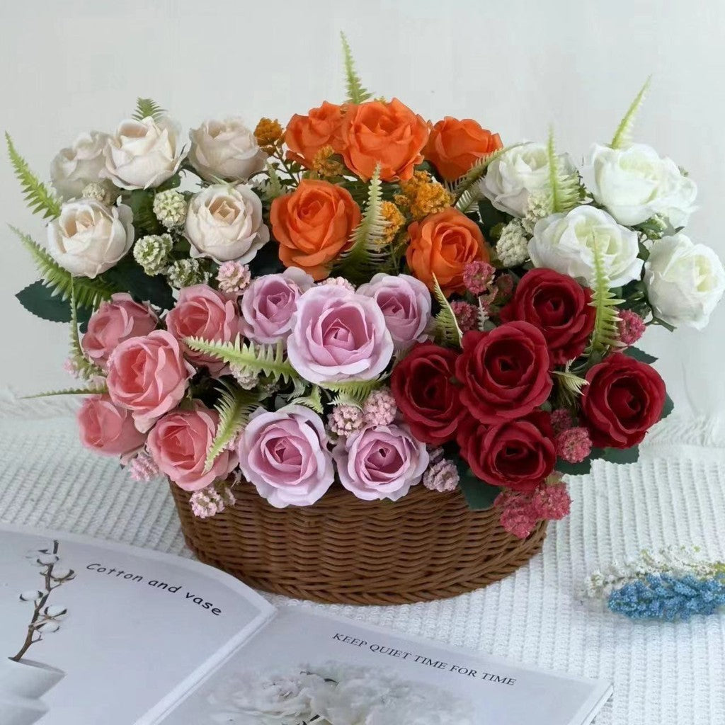 Bouquet bunga BKT 762 OSYU Mawar Artifisial Dekorasi Hiasan Seserahan Buket Palsu