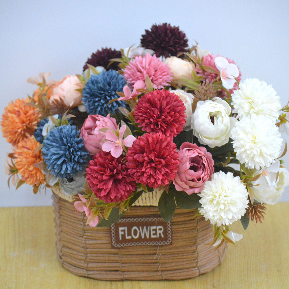 Bouquet bunga P625 CI'AU (AUTUMN) Mawar Artifisial Dekorasi Hiasan Seserahan Buket Palsu