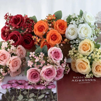 Bouquet bunga BKT 768 YOYO Mawar Artifisial Dekorasi Hiasan Seserahan Buket Palsu