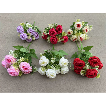 Bouquet bunga P83 HULU (SEMI) Mawar Artifisial Dekorasi Hiasan Seserahan Buket Palsu