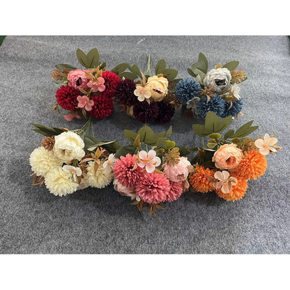 Bouquet bunga P625 CI'AU (AUTUMN) Mawar Artifisial Dekorasi Hiasan Seserahan Buket Palsu