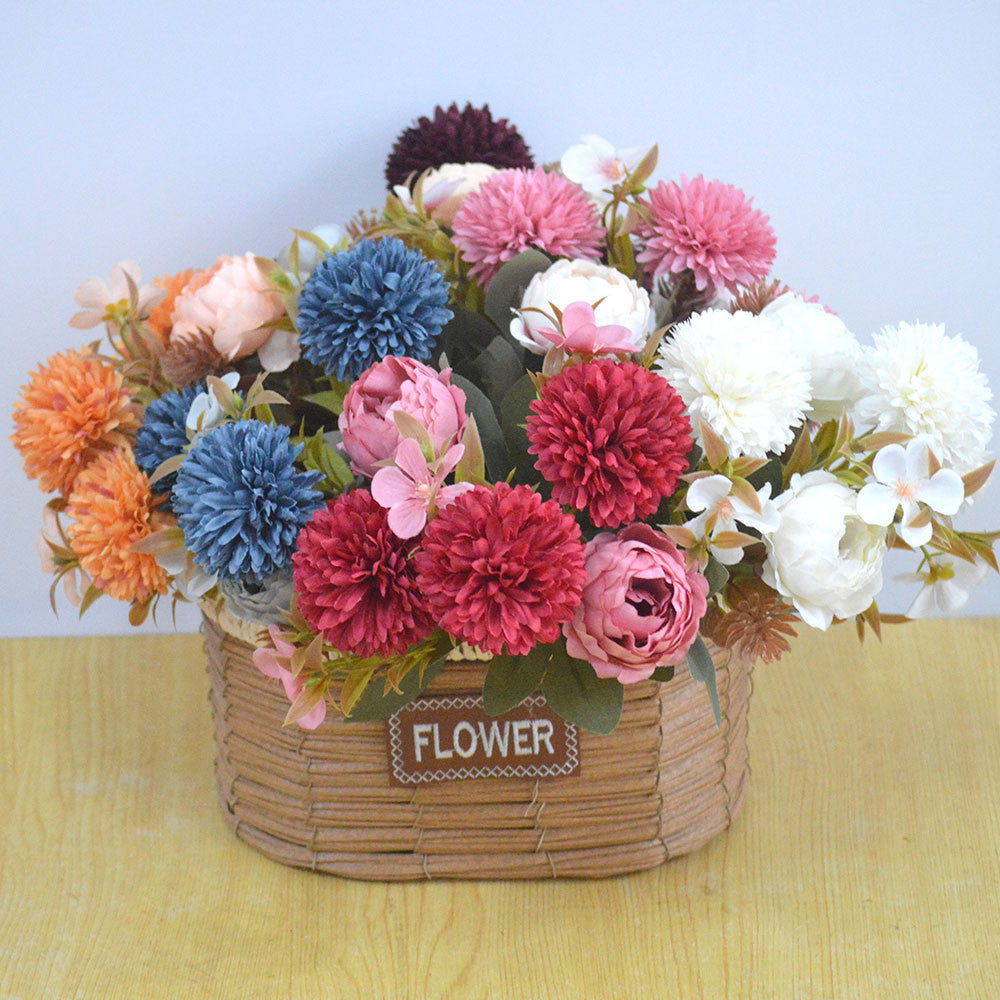 Bouquet bunga P625 CI'AU (AUTUMN) Mawar Artifisial Dekorasi Hiasan Seserahan Buket Palsu