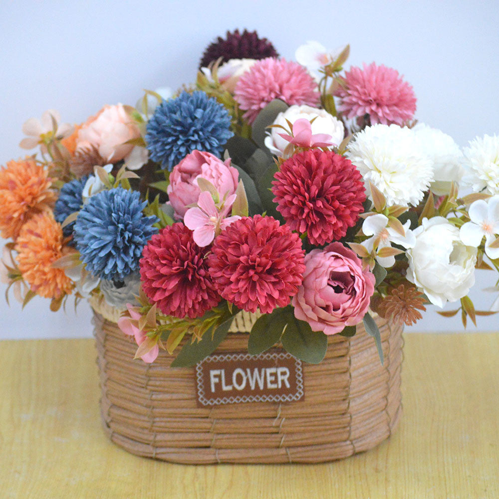 Bouquet bunga P625 CI'AU (AUTUMN) Mawar Artifisial Dekorasi Hiasan Seserahan Buket Palsu