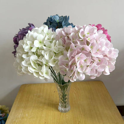 Bunga 3D SEMIHYDRA Semi Latek Hydrangea HORTENSIA 44CM Bulat Jumbo 5 Cabang Premium