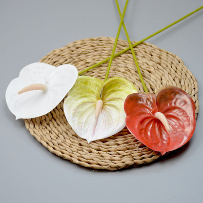 C13 ANTHURIUM 60cm Artificial Bunga Anthurium Diameter 13cm Palsu Plastik Buatan Imitasi Hias Dekor Buket Bouquet Rumah Pesta/Bunga Hias