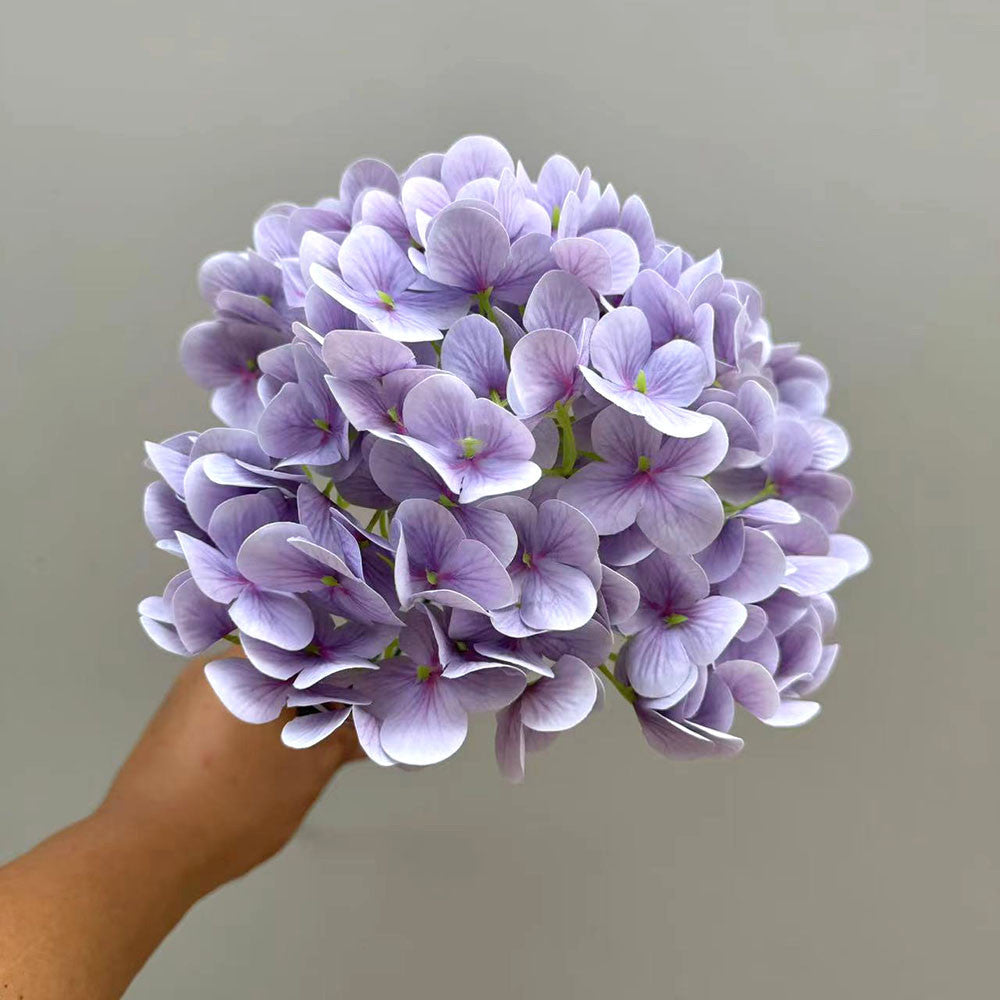 Bunga 3D SEMIHYDRA Semi Latek Hydrangea HORTENSIA 44CM Bulat Jumbo 5 Cabang Premium