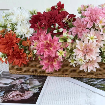 Bouquet bunga BKT 780 LEA Krisan Artifisial Dekorasi Hiasan Seserahan Buket Palsu