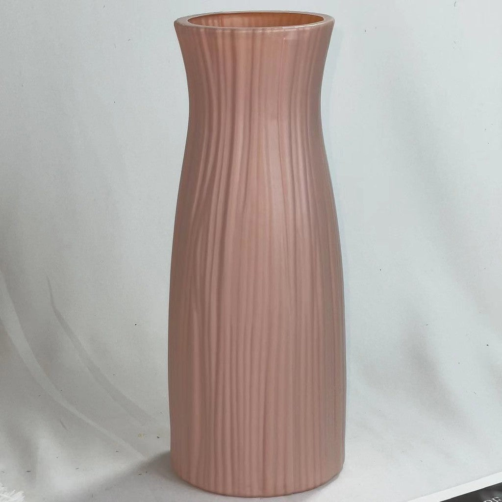 Vas Bunga Pot Bunga Plastik Modern Minimalis Vas Bunga Elegant Hiasan Dekorasi Import Murah