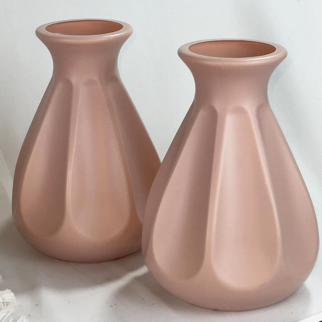 Vas Bunga Pot Bunga Plastik Modern Minimalis Vas Bunga Elegant Hiasan Dekorasi Import Murah