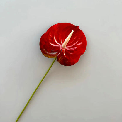 C13 ANTHURIUM 60cm Artificial Bunga Anthurium Diameter 13cm Palsu Plastik Buatan Imitasi Hias Dekor Buket Bouquet Rumah Pesta/Bunga Hias