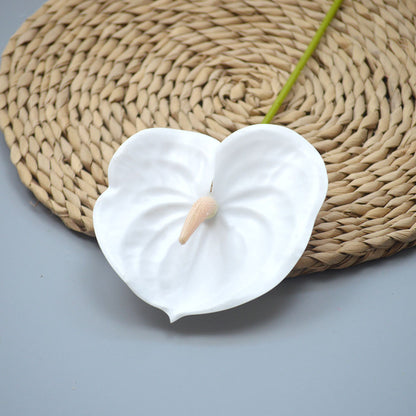 C13 ANTHURIUM 60cm Artificial Bunga Anthurium Diameter 13cm Palsu Plastik Buatan Imitasi Hias Dekor Buket Bouquet Rumah Pesta/Bunga Hias