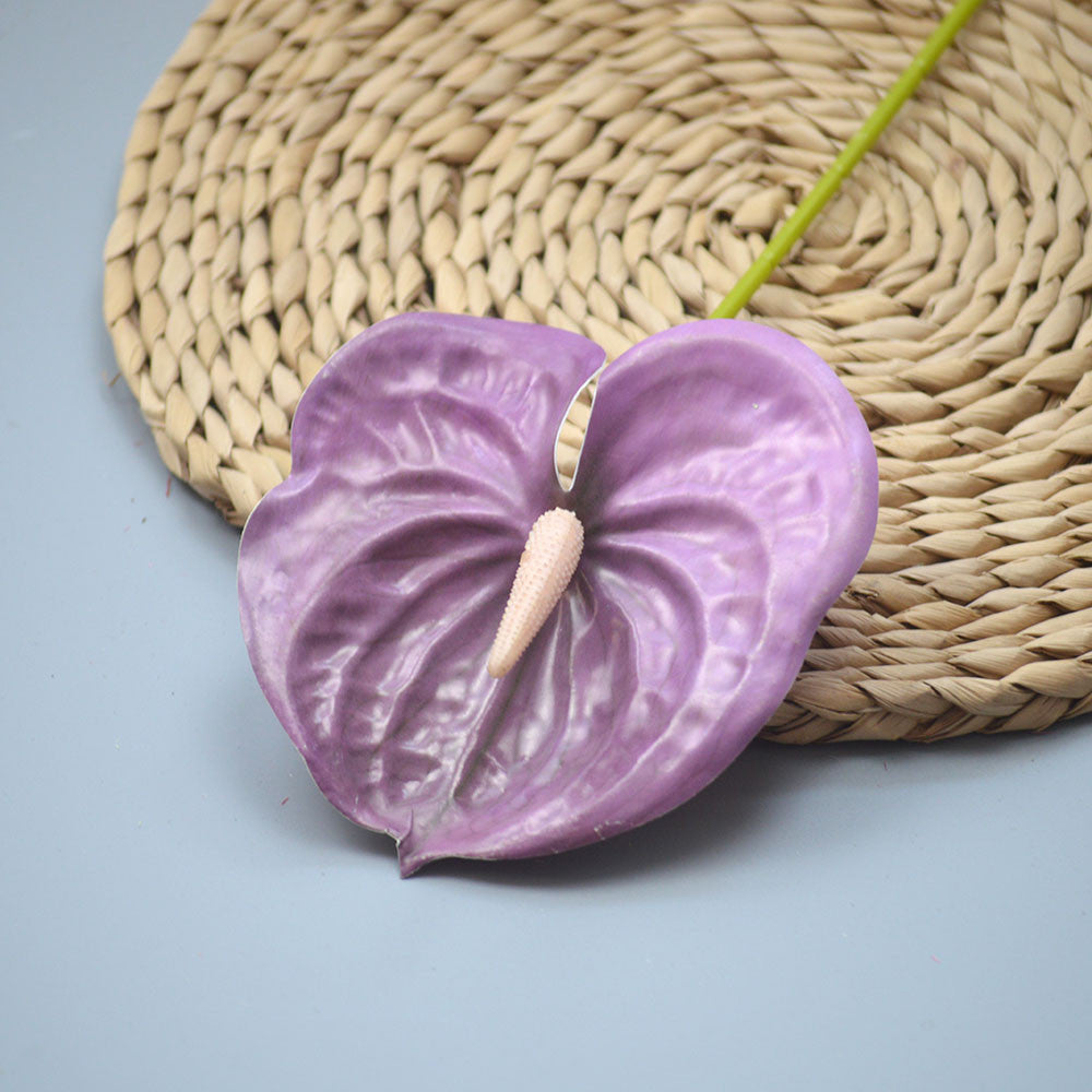 C13 ANTHURIUM 60cm Artificial Bunga Anthurium Diameter 13cm Palsu Plastik Buatan Imitasi Hias Dekor Buket Bouquet Rumah Pesta/Bunga Hias