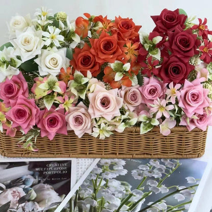 Bouquet bunga BKT 779 MEDIKUR  Mawar Artifisial Dekorasi Hiasan Seserahan Buket Palsu